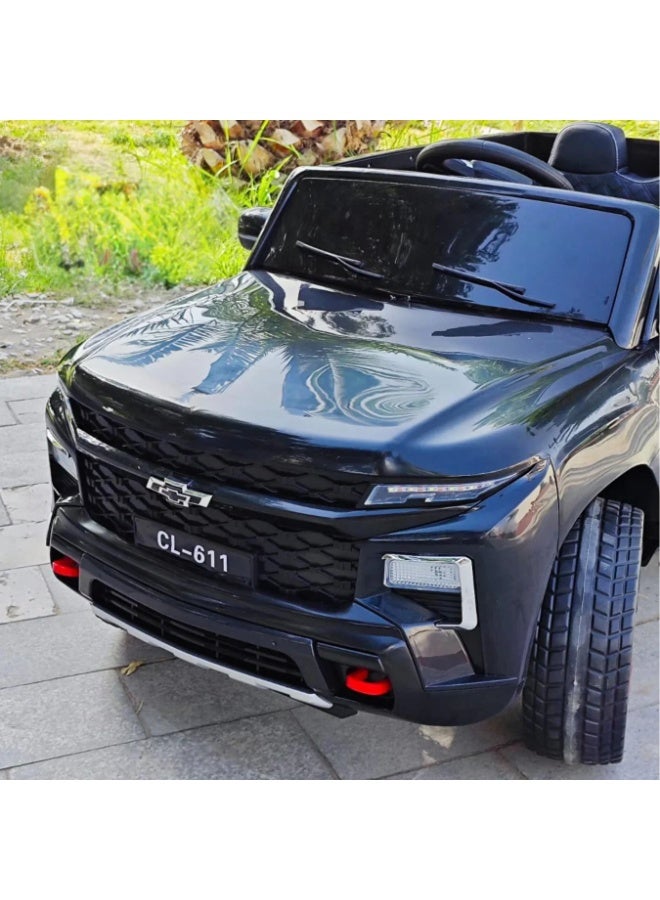 Toy Box Chevrolet Electric Ride-on Car 12V Kids Ride-on Toy with Remote Control, Horn Honking, for 3-6 Years Old Gift for Kids with Music Player, Kids Electric Car - Image 4