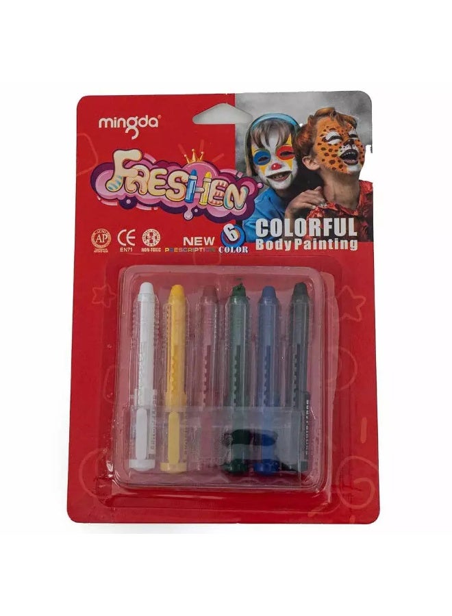 Mingda Freshen 6Pc of Body Paint Colour Set for playing - Image 1