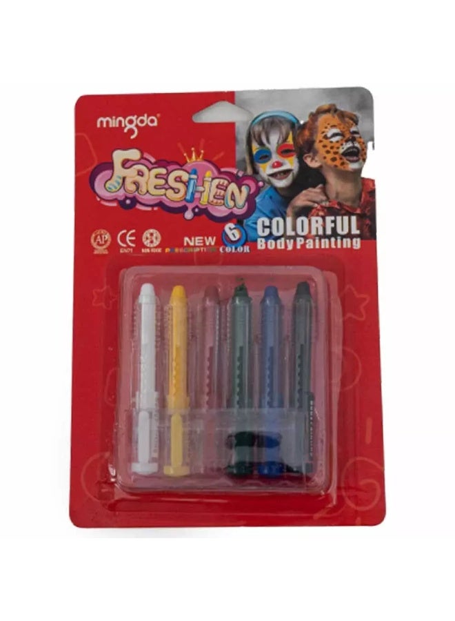 Mingda Freshen 6Pc of Body Paint Colour Set for playing - Image 3