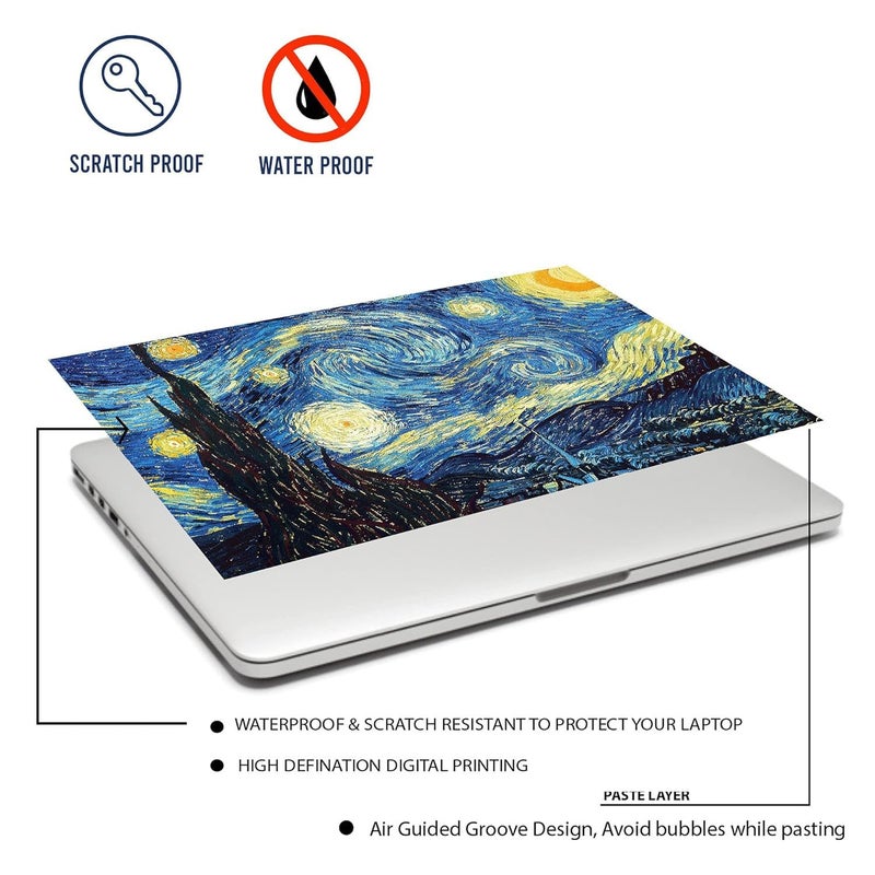 AtOdds Laptop Skin Sticker | Compatible for 16 inch Laptop - Notebook - MacBook | Bubble Free Application | Scratchproof Matte Finish | Full Body Coverage (Design-16) - Image 5