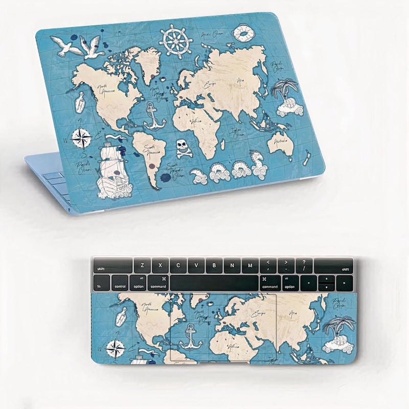 AtOdds Laptop Skin Sticker | Compatible for 16 inch Laptop - Notebook - MacBook | Bubble Free Application | Scratchproof Matte Finish | Full Body Coverage (Design-16) - Image 1