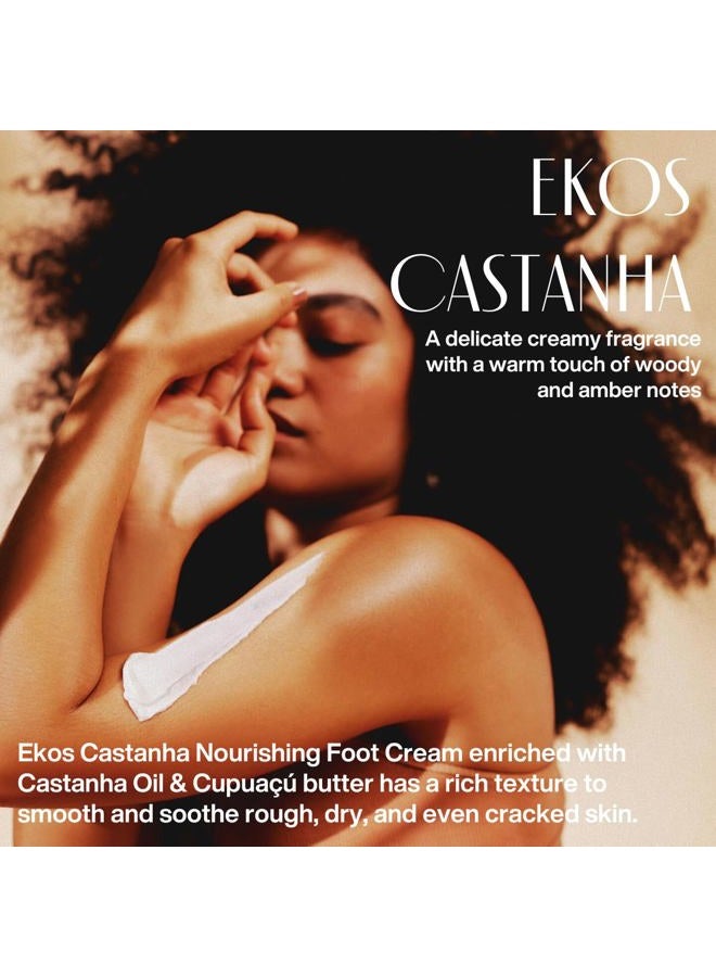 Natura Ekos Castanha Nourishing Foot Cream - Nourish & Soothe Dry Skin - Fast Absorbing - With Brazil Nut Oil to Deeply Moisturize - Vegan & Cruelty-Free - 2.6 oz (75g) - Image 3