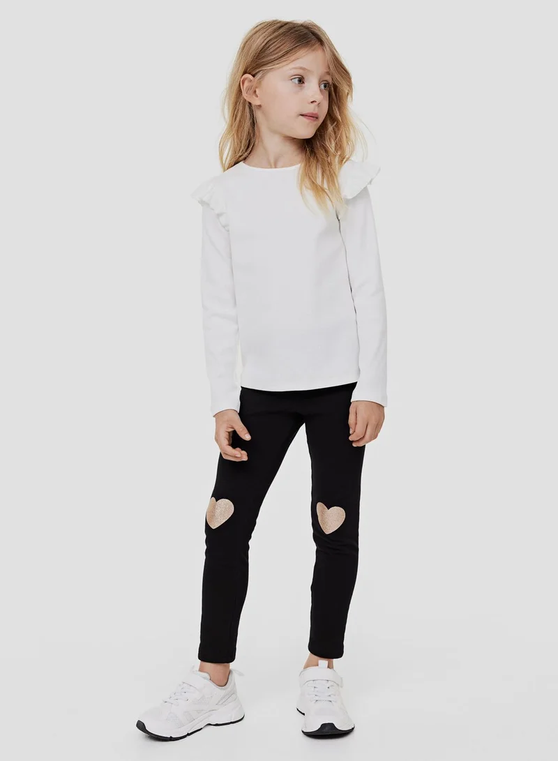 اتش اند ام Kids Brushed-Inside Leggings