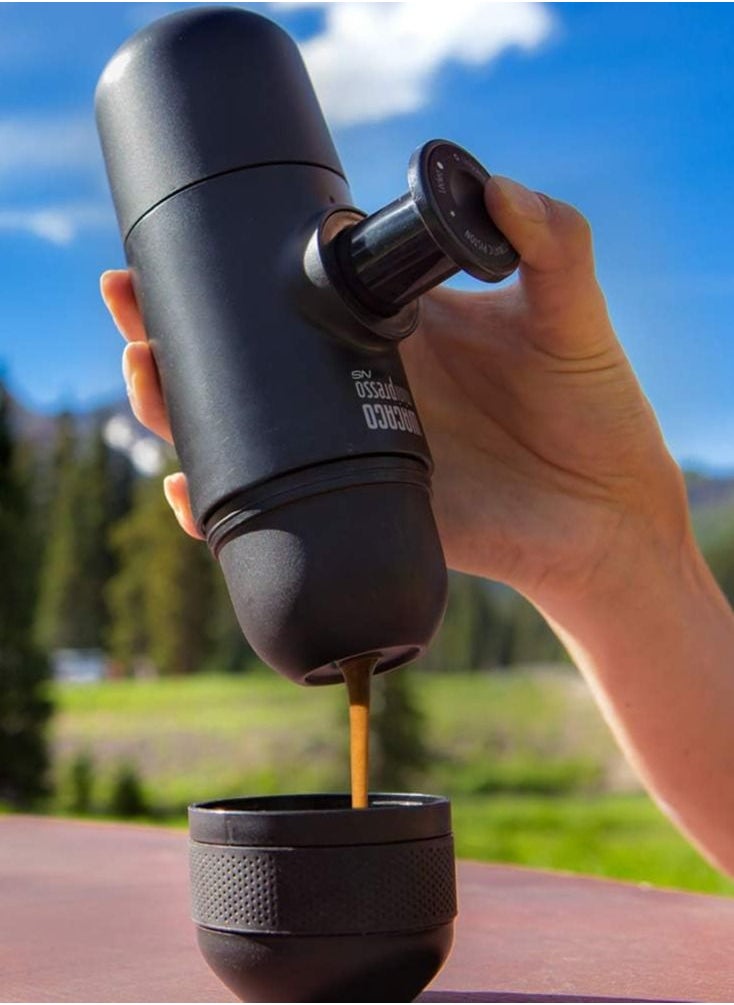 WACACO - Wacaco Minipresso NS, Portable Espresso Machine, Compatible Nespresso Original Capsules and Compatibles, Travel Coffee Maker, Manually Operated from Piston Action - Image 1