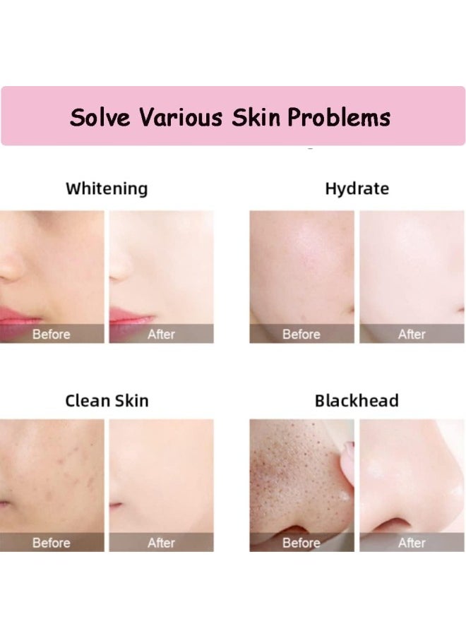 silvercnc - 8 in 1 Hydro-Oxygen Machine, Facial Care Device, Multi-Functional Vacuum Suction Skin Cleansing Machine, Exfoliating, and Shrinking Pores, Rejuvenating Massager Small Bubble Device - Image 1