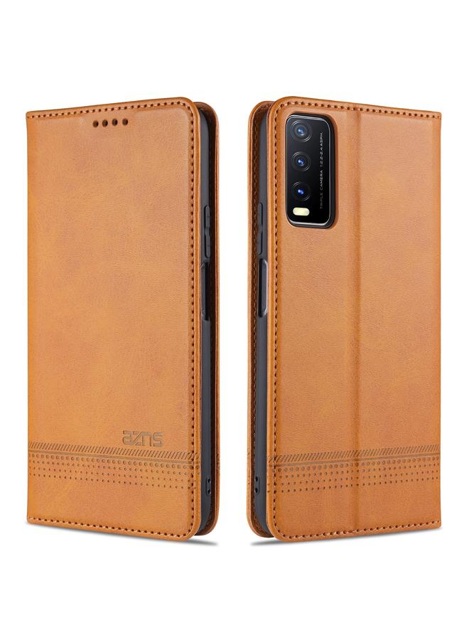 Case For vivo Y20 Magnetic Calf Texture Horizontal Flip Leather Case with Card Slots & Holder & Wallet