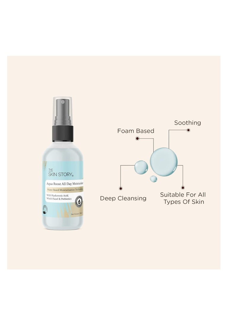 Skin Story Clean Beauty The Skin Story Liquid Moisturizer for Oily Skin Water Based Moisturizer Fast Absorbing Light Weight Moisturiser for face  - Image 4