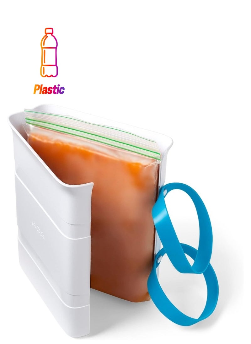 YouCopia YouCopia FreezeUp Freezer Food Block Maker, 6 Cup, Meal Prep Bag Container to Freeze Soup and Leftovers  - Image 1