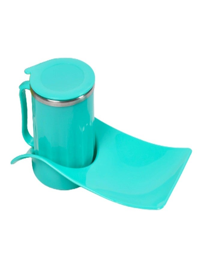 Drumstone Snacks Tray with 350ml Steel Cup | Break Time Food Tray for Kids & Home Use | Durable, Easy-to-Clean & Lightweight Tray for Serving Snacks, Fruits, Biscuits & Beverages - Image 1