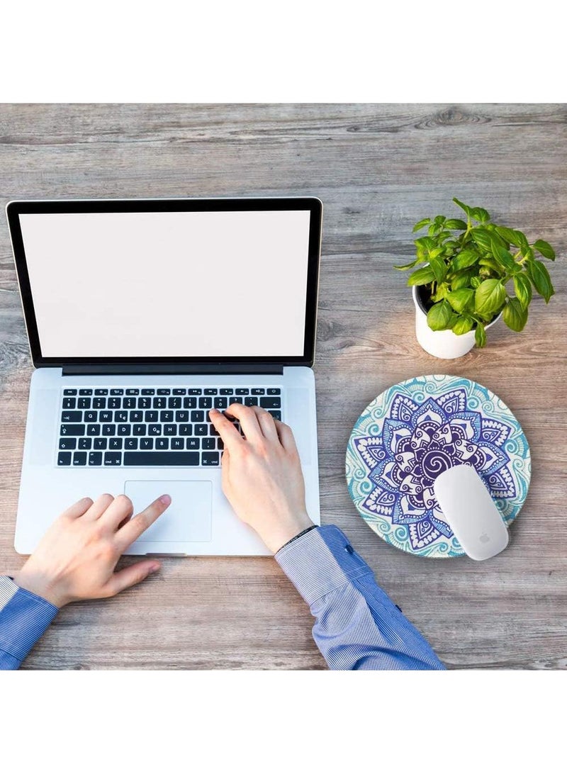 Y&D 30x30x0.2cm Flat Round Rubber Cartoon Mouse Pad - Image 5