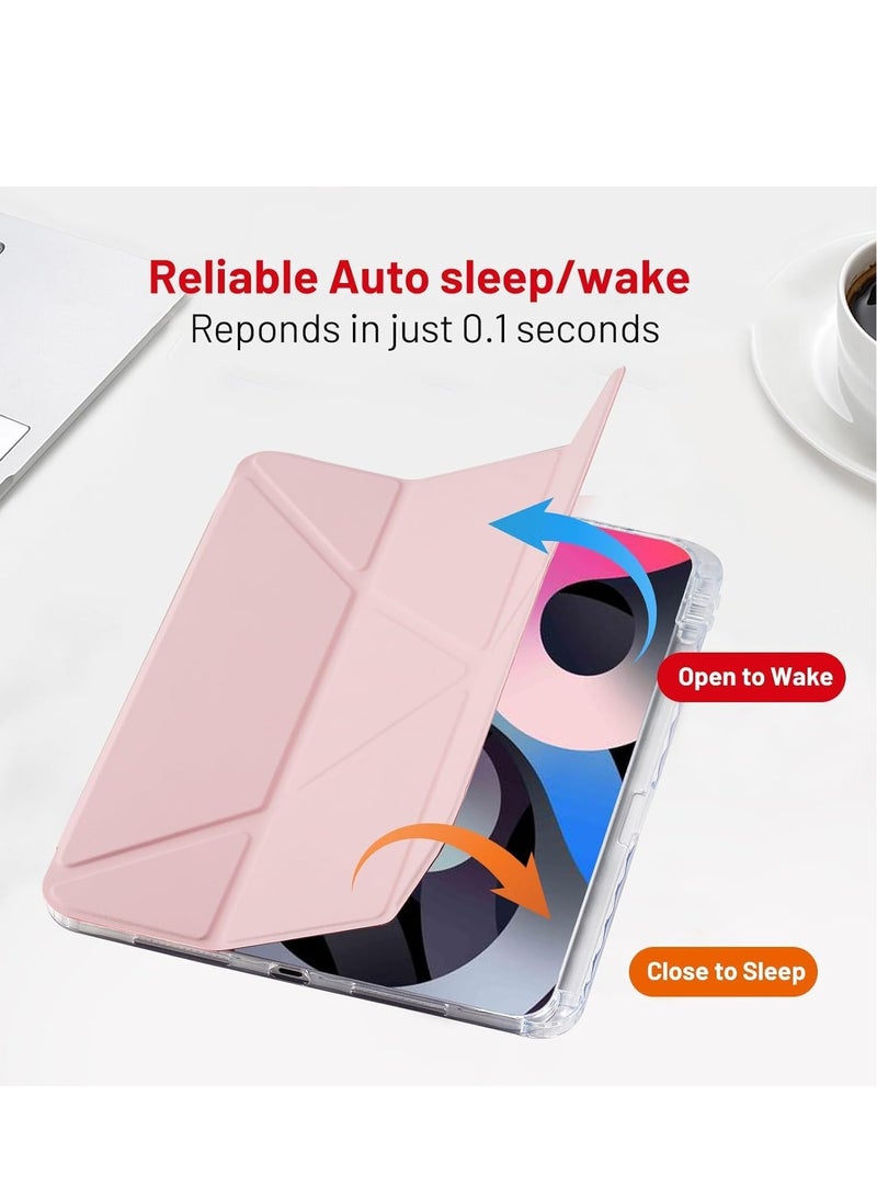 JAJEEK iPad Pro 11 2024 Case (5th Generation, M4) – Pencil Holder, Adjustable Stand, Auto Sleep/Wake, Supports Apple Pencil Pro/USB-C – Pink Protective Case for iPad Pro 11" (2024 Model) - Image 3