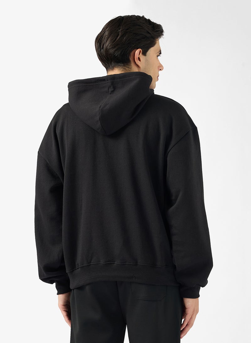 Seventy Five Front Graphic Oversized Hoodie - Image 2