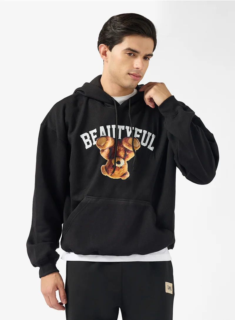 سفنتي فايف Back Graphic Hoodie