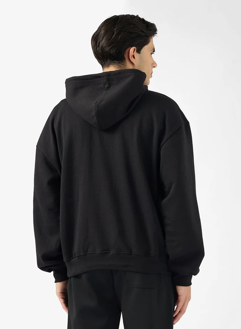 Seventy Five Front Graphic Oversized Hoodie