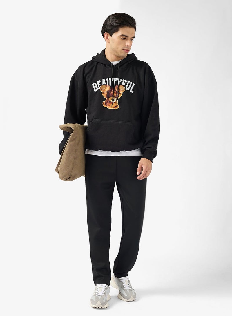 Seventy Five Graphic Pullover Oversize Hoodie - Image 4