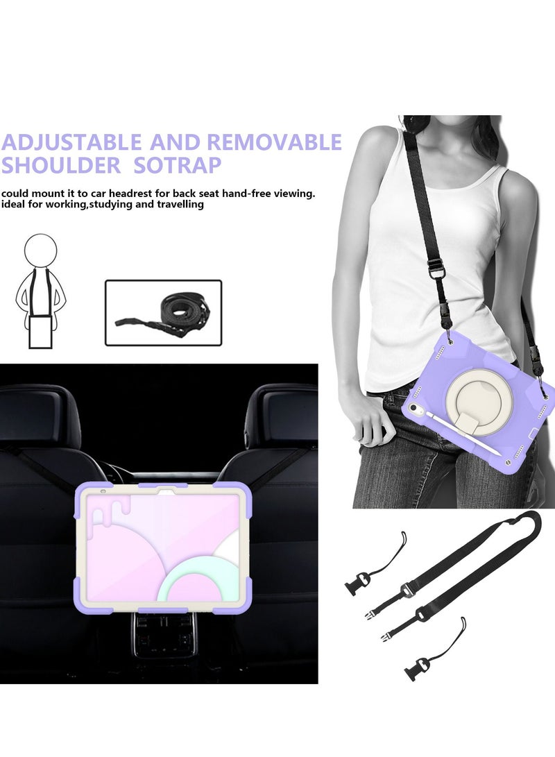 GULFLINK Rugged Heavy Duty Protective Case  for ipad 10th 10.9 inch 2022（A2757/A2777）Taro purple - Image 4