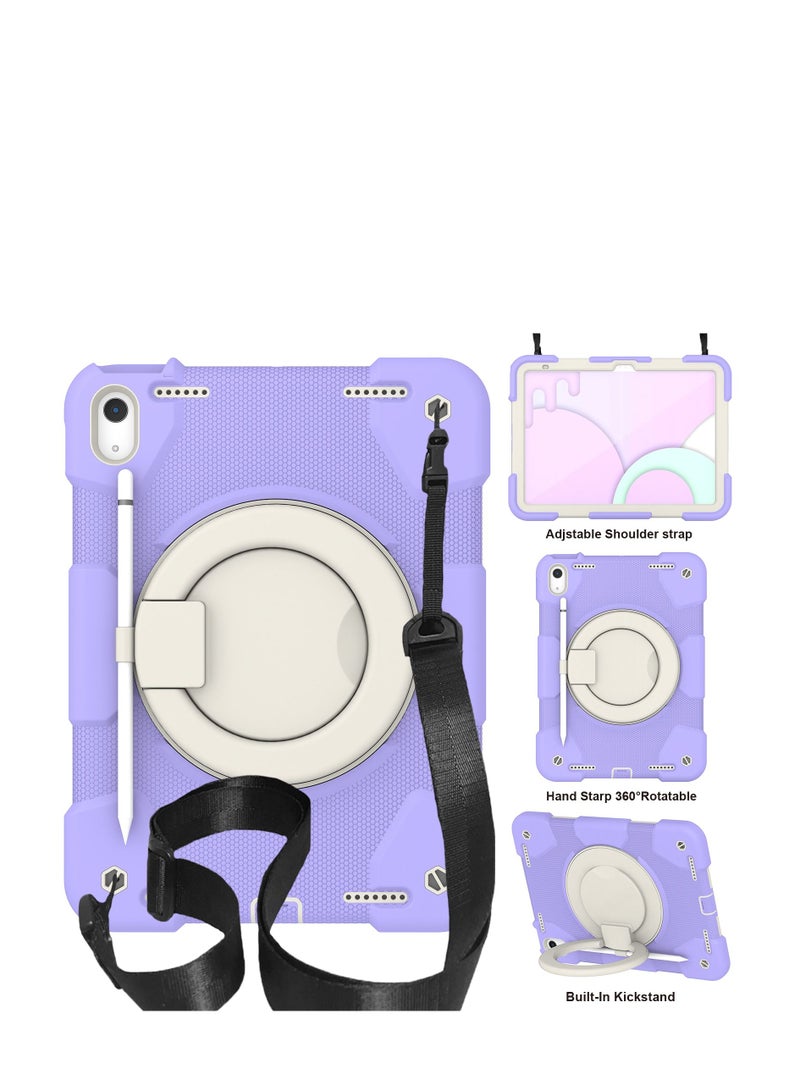 GULFLINK Rugged Heavy Duty Protective Case  for ipad 10th 10.9 inch 2022（A2757/A2777）Taro purple - Image 1