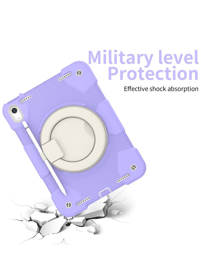 GULFLINK Rugged Heavy Duty Protective Case  for ipad 10th 10.9 inch 2022（A2757/A2777）Taro purple - Image 3