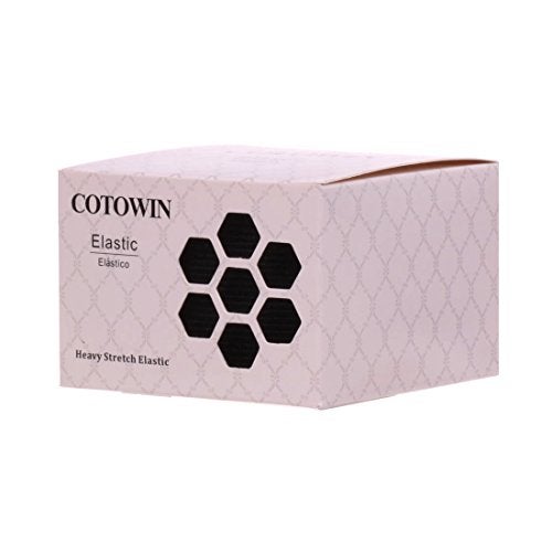 COTOWIN 2-Inch Wide Black Knit Heavy Stretch High Elasticity Elastic Band 5 Yards - Image 3