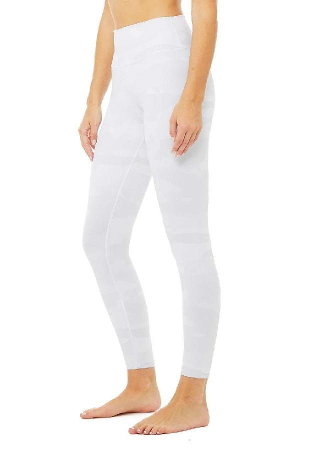 Alo Yoga Alo Yoga Women's High-Waist Vapor Legging, White Camouflage, Large  - Image 1
