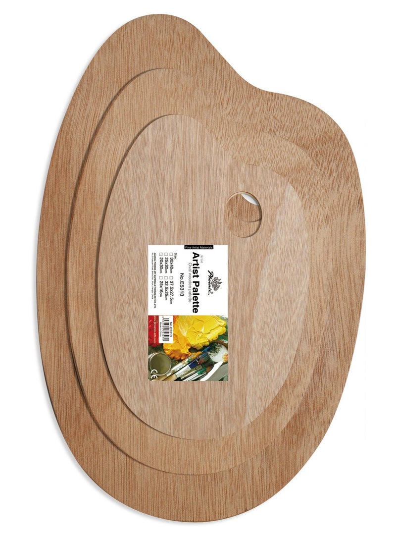 فينيكس باليت لوح خشبي بيضاوي مقاس 20*30 سم