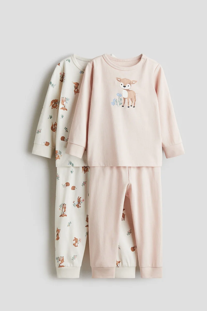 H&M 2-pack printed cotton pyjamas