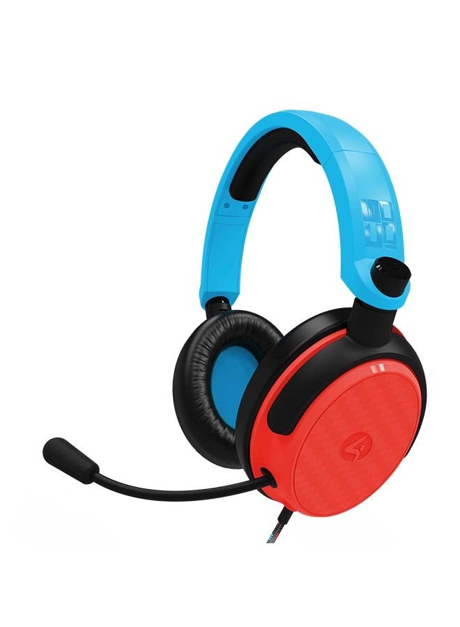 4GAMERS C6 100 HEADSET - RED/BLUE - Image 1