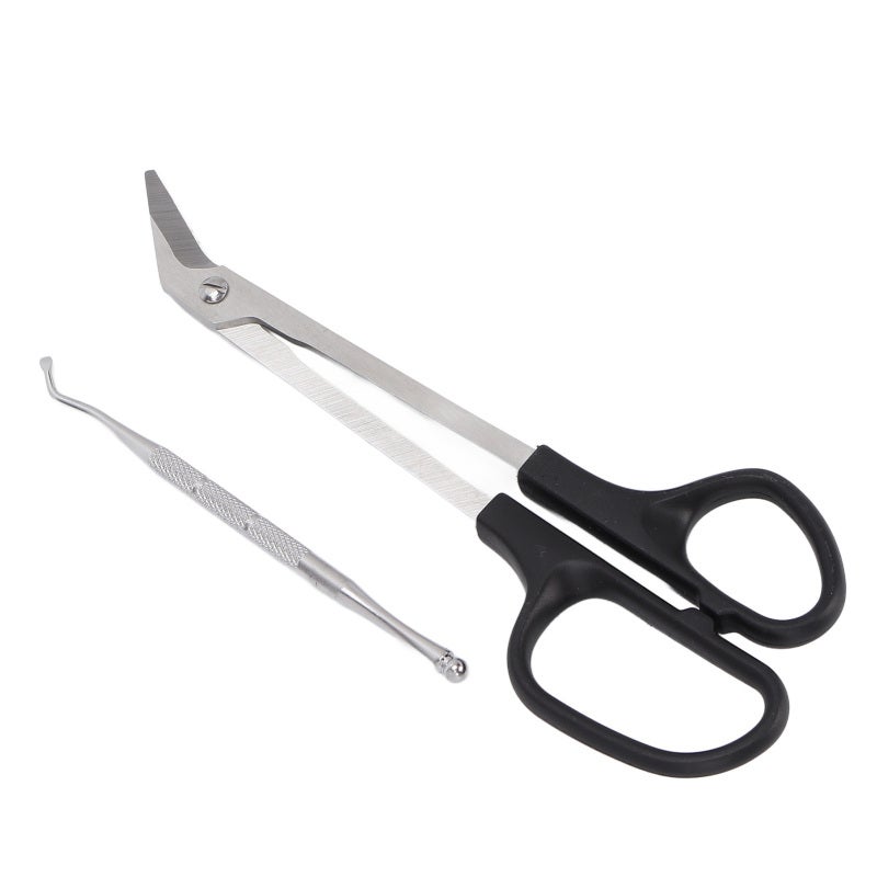 Toenail Scissors Long Handled Ergonomic Unique Design Toenail Clippers with Nail Picker for Adults The Elderly - Image 3