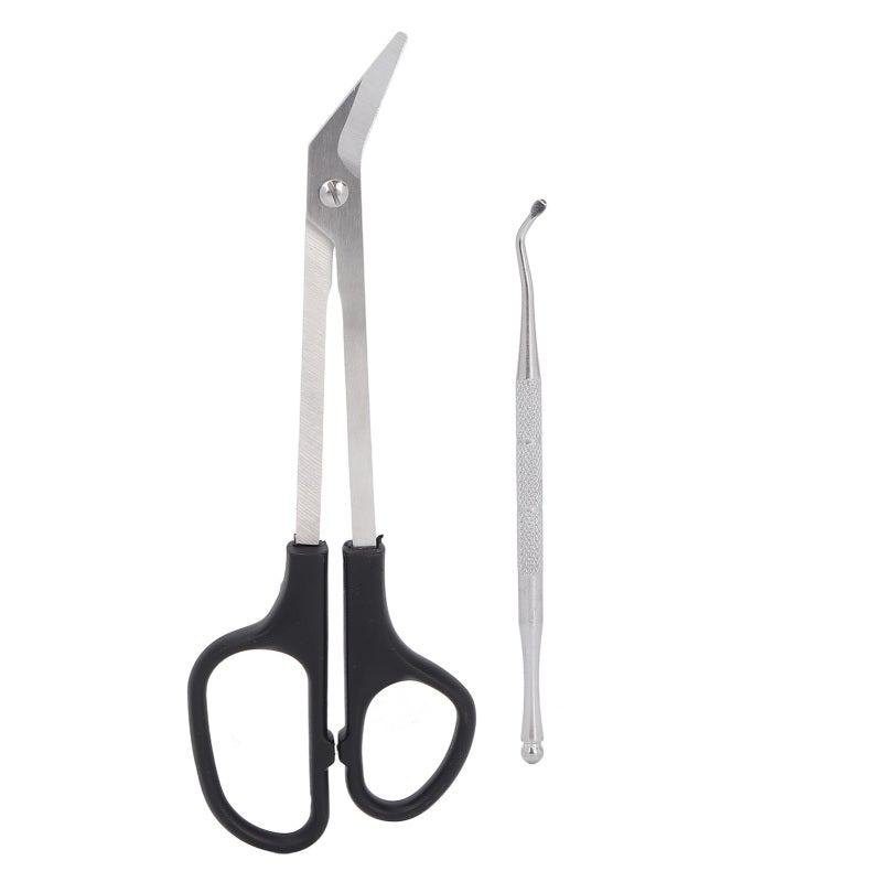 Toenail Scissors Long Handled Ergonomic Unique Design Toenail Clippers with Nail Picker for Adults The Elderly - Image 1