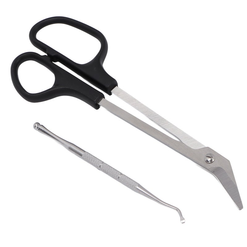 Toenail Scissors Long Handled Ergonomic Unique Design Toenail Clippers with Nail Picker for Adults The Elderly - Image 5