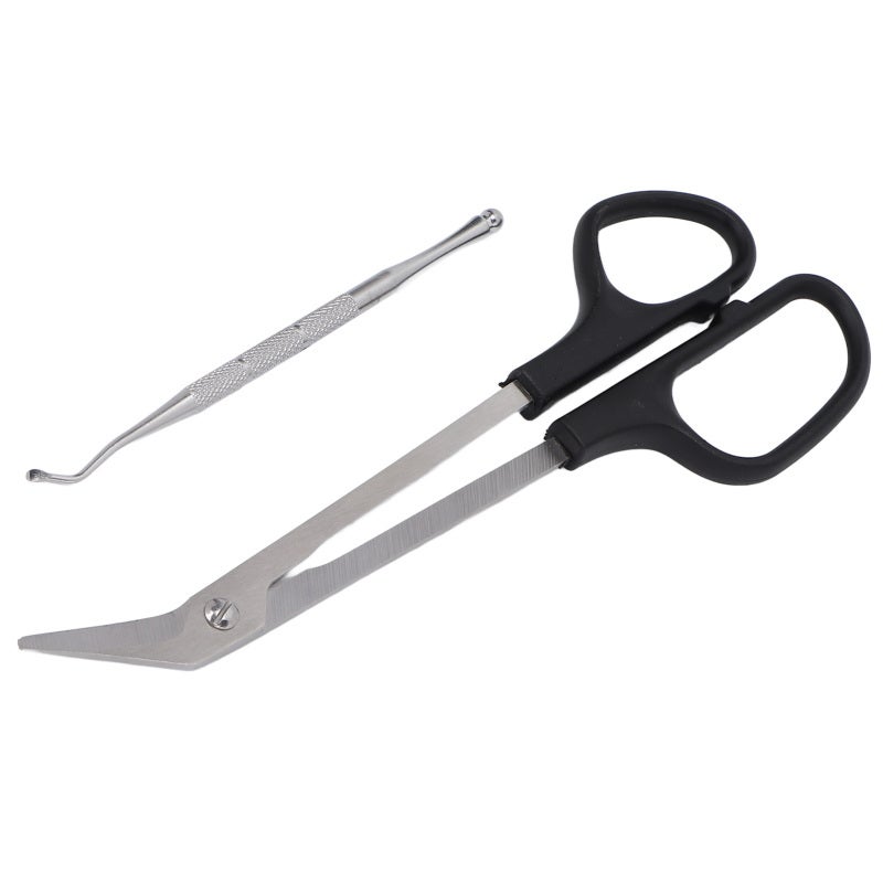 Toenail Scissors Long Handled Ergonomic Unique Design Toenail Clippers with Nail Picker for Adults The Elderly - Image 2