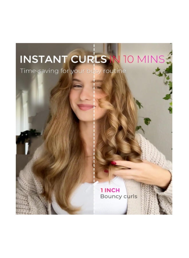 تايمو مكواة تجعيد الشعر الدوارة الأوتوماتيكية من TYMO - عصا تجعيد الشعر TYMO CURLPRO Beach Waves، مكواة تجعيد شعر محمولة، 500 مليون أيون، جهد مزدوج وخفيفة الوزن للسفر، طلاء سيراميك، أسود، 25 مم - Image 3
