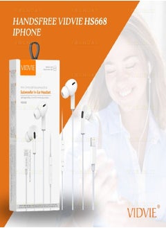 Vidvie In-Ear Headphones With iPhone Port Model (HS668) High Quality Stereo Sound and Excellent Microphone  - Image 2