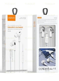Vidvie In-Ear Headphones With iPhone Port Model (HS668) High Quality Stereo Sound and Excellent Microphone  - Image 3