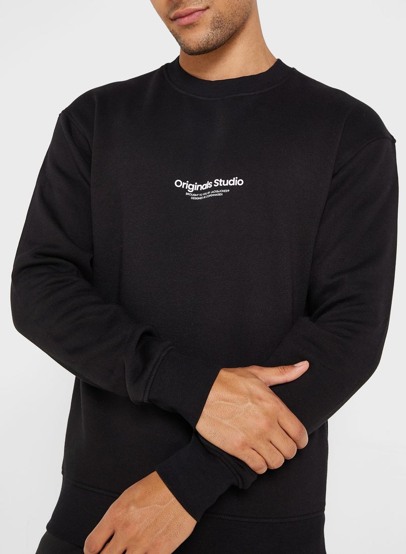 JACK & JONES Originals Studio Print Sweatshirt  - Image 3