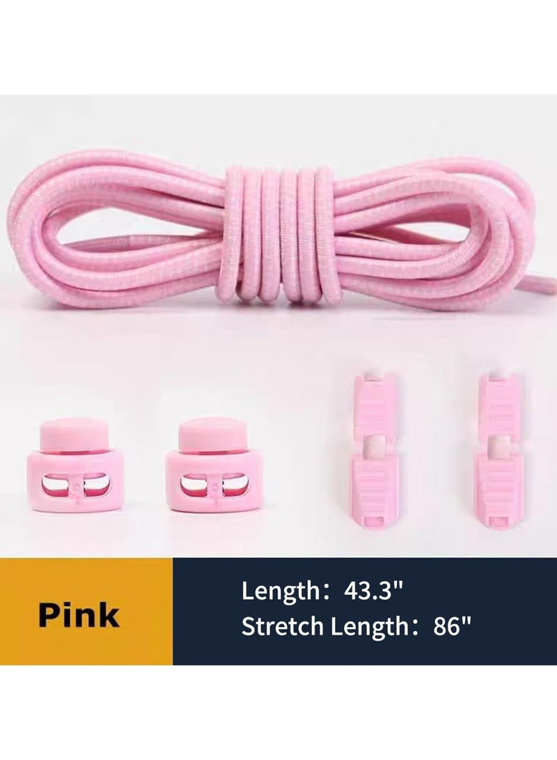 أوزيغالور أربطة حذاء مطاطية بدون أربطة - مقاس واحد يناسب الجميع، للبالغين والأطفال (وردي) - Image 5