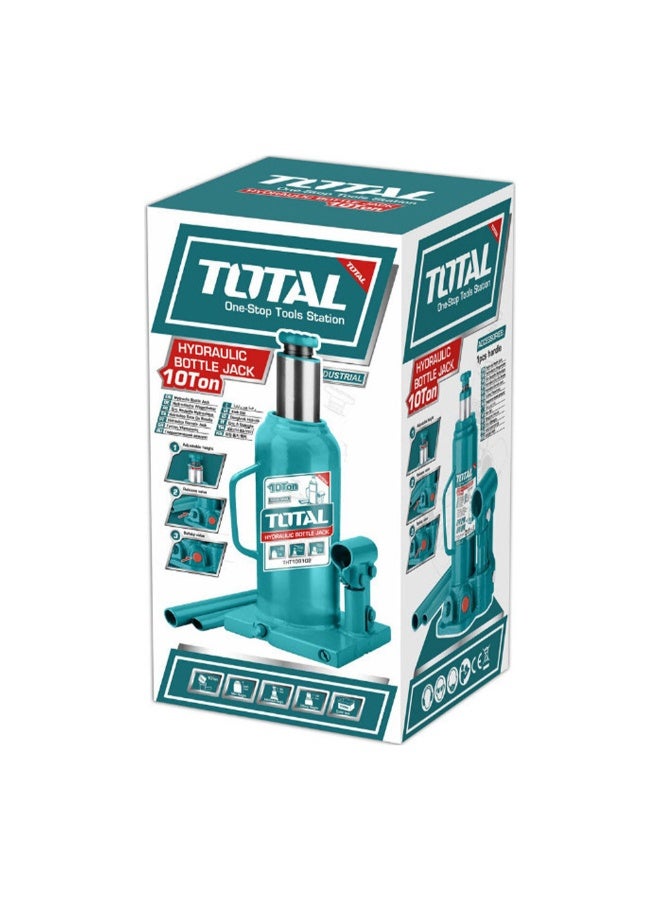 Total Tools Total Hydraulic bottle jack 10 Ton with Safety Valve THT109102 - Image 3