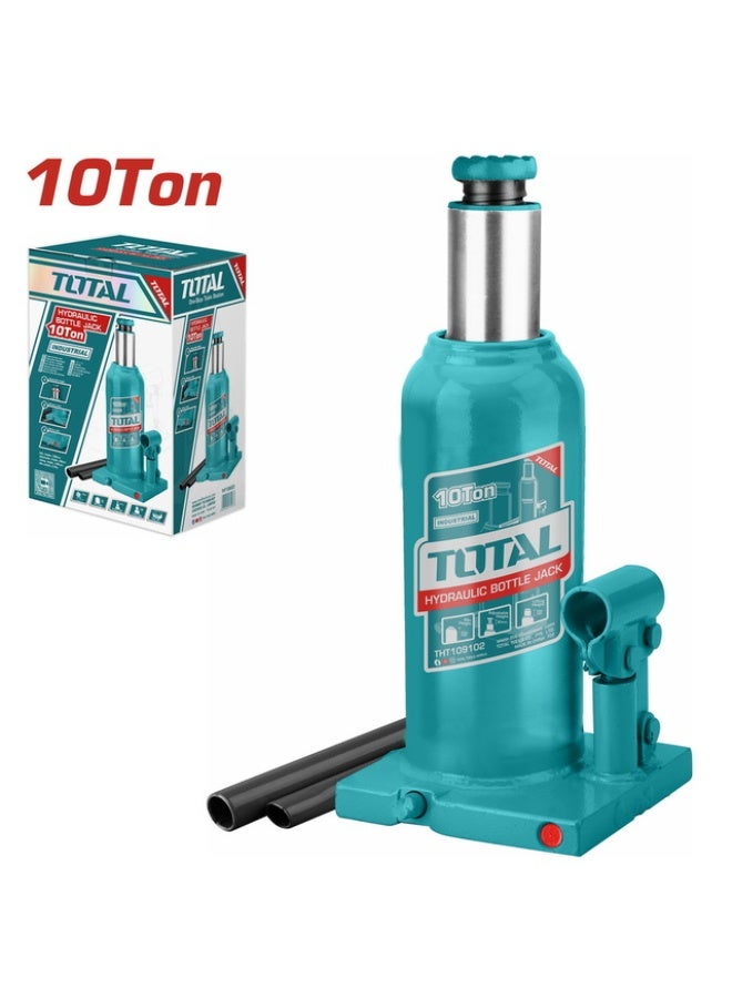 Total Tools Total Hydraulic bottle jack 10 Ton with Safety Valve THT109102 - Image 1