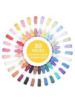 Excefore 30 Pcs 1/8 Inch by 164 Yards Solid Color Satin Ribbon Double Faced Hair Ribbon Polyester Fabric Ribbon for Gift Wrapping Sewing DIY Crafts Bow Making Wedding Decor 30 Colors  - Image 2