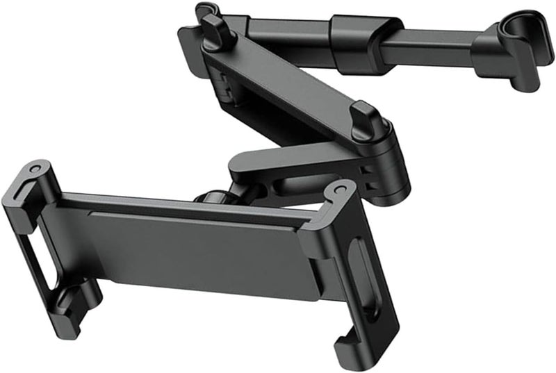 Times Mark Car Headrest Tablet Holder Mount - 360° Rotating, Foldable, Stretchable for 4.7-12.9in Devices - Image 1