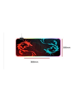 NIBEMINENT Gaming RGB Keyboard Mouse Pad 80 x 30centimeter Dragons -wired  - Image 2