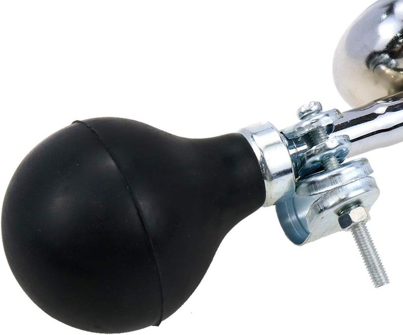 AUTUT 2 Pcs Bugle Horn Retro Clown Horn Kids Bike Horn Metal Air Horn with Squeeze Bulb for Bicycle, Golf Cart - Image 5