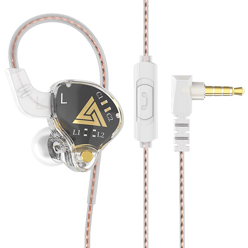QKZ In-ear Wired Earphones Monitor Headphones HIFI Professional Level Sound High Polymer Crystalline Diaphragm Dynamic Earphone Line Control Ergonomic Design Clear Communication Sports Running In-Ear - Image 1