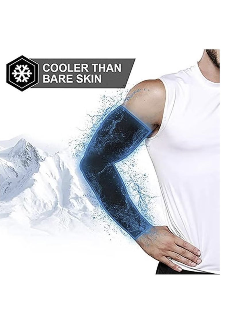 Generic Pair Of Sun UV Protection Cooling Arm Sleeves, for Men & Women  - Image 2