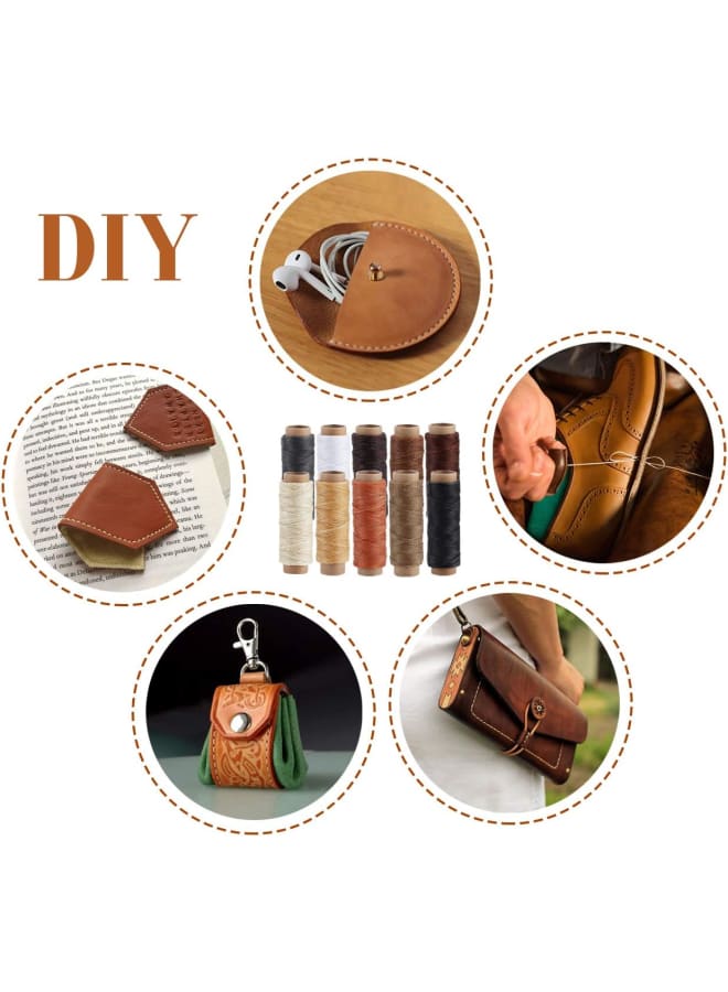 Leather Sewing Kit - 31 Pcs Leather Working Tools Upholstery Repair Kit with Waxed Thread, Leather Stitching Kit for DIY/Beginner Leather Sewing/Shoe Repair Kit  - Image 3