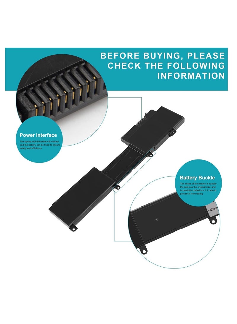 Terabyte بطارية بديلة 11.1 فولت 44 واط ساعي لجهاز إنسبيرون 14Z 5423 15Z 5523 2NJNF 8JVDG T41M0 TPMCF - Image 2