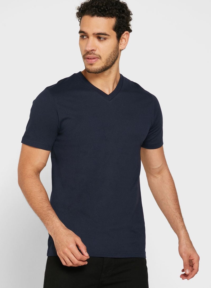Seventy Five Basics Essential V Neck T-shirt - Image 1