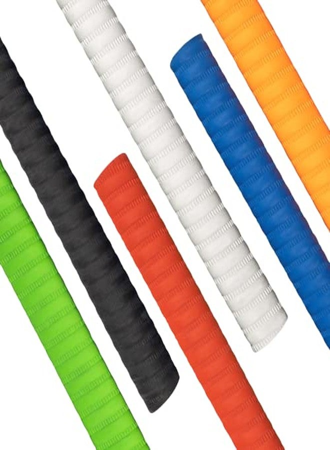 Benstar Rubber Spiral/Coil Cricket Bat Grip for Better Shock Absorption, Extra Cushioning 6 Different Colors Combo (Pack of 6)