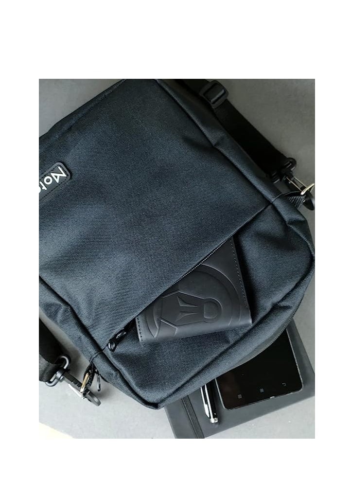 Motevia - Motevia Mens Womens Front Pocket Canvas Crossbody Bag Shoulder Bag Shoulder Bag 24 x 21 cm - Image 1
