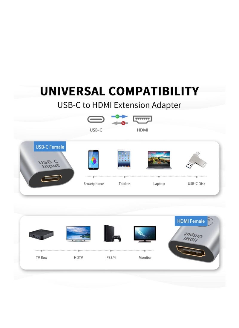 Y&D - USB C to DMI Adapter, USB-C HDMI 4K@60HZ HD mDP output VGA DP R, for Notebook, Projector, TV, Computer, Monitor, 1 Pcs - Image 1